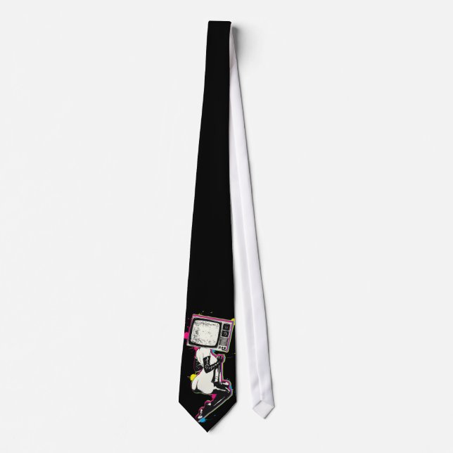 Cmyk pin-up neck tie (Front)