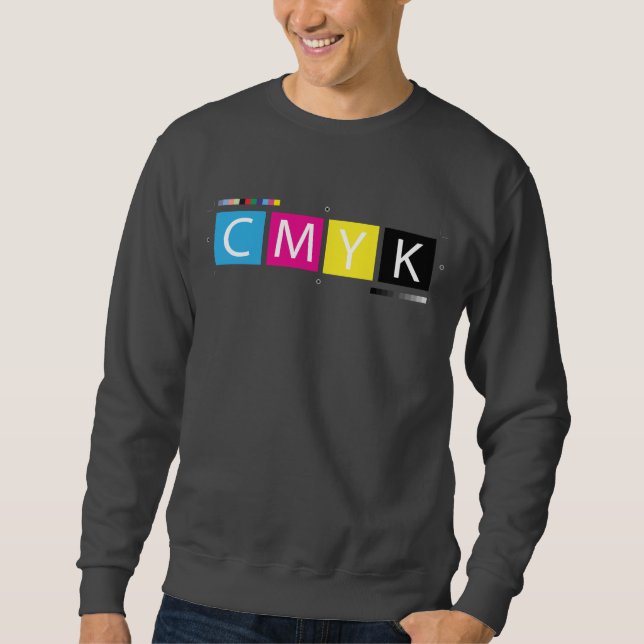 CMYK Pre-Press Colors Sweatshirt (Front)