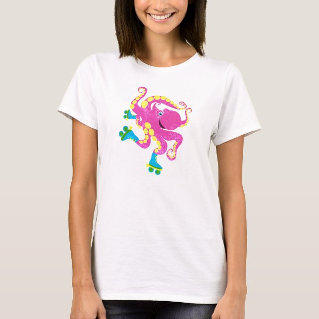 CMYK - Rollerskate Octopus T-Shirt (Front)