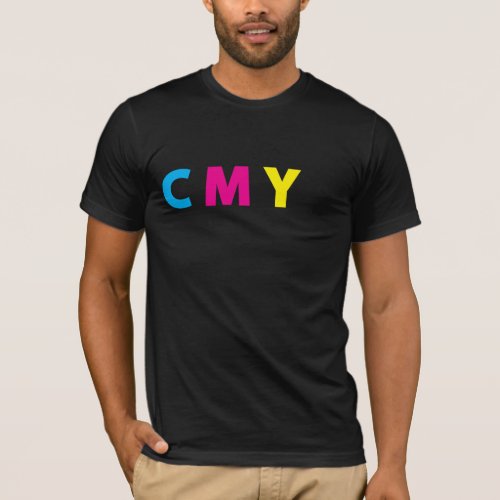 CMYK Shirt _ Funny Black text