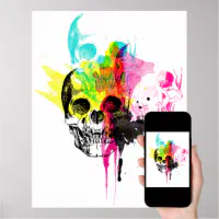 CMYK Magenta Matte Giclée Poster Print