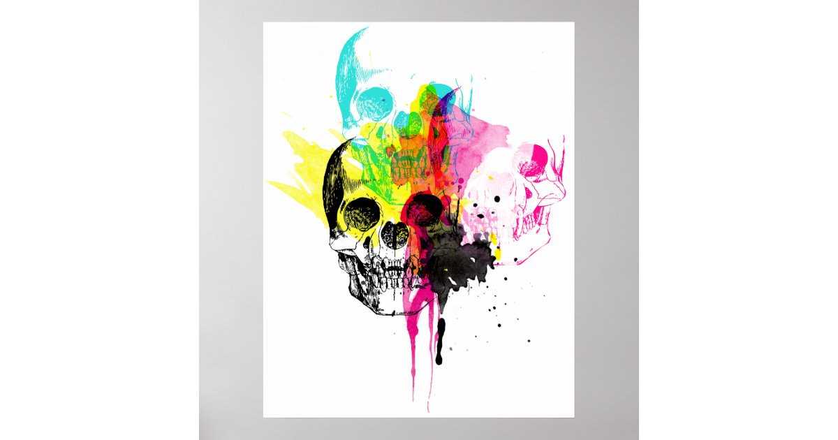 CMYK Magenta Matte Giclée Poster Print