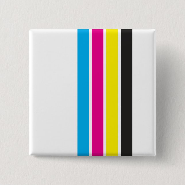 CMYK Stripes | Button (Front)