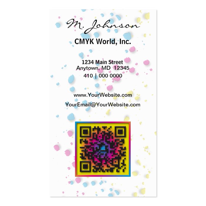 CMYK. Without it, the world would beBusiness Cards