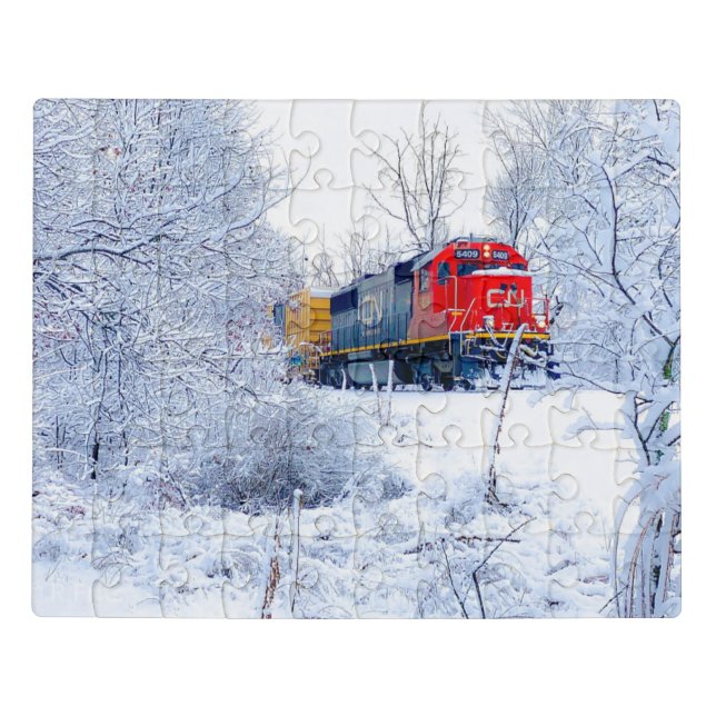 CN Railroad train puzzle  (Puzzle Horizontal)
