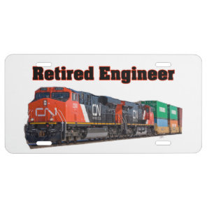 CN Retired Engineer License Plate