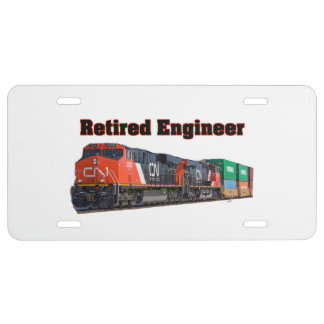 CN Retired Engineer License Plate