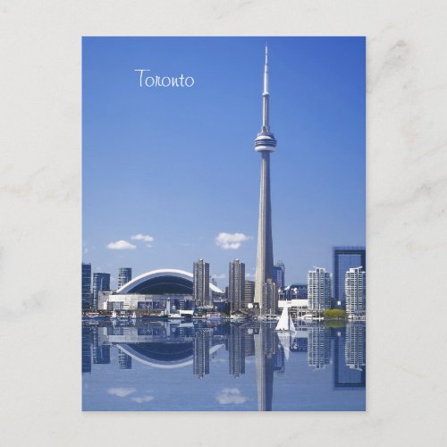 CN Tower and buildings in Toronto Ontario Canada Postcard