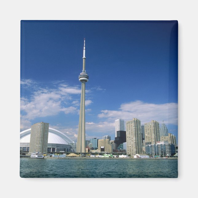 CN Tower and Skydome in Toronto, Ontario, Magnet (Front)