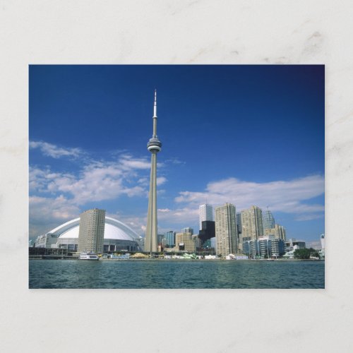 CN Tower and Skydome in Toronto Ontario Postcard