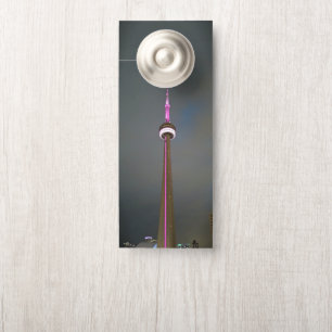 CN Tower Do Not Disturb by RoseWrites Door Hanger