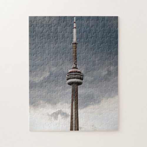 CN Tower Toronto Canada Landmark City View High Jigsaw Puzzle