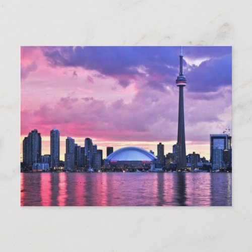 CN Tower  View from Center Island Toronto Postcard