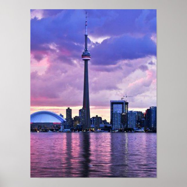 CN Tower : View from Center Island Toronto Poster (Front)