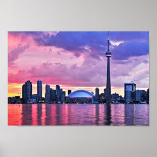 CN Tower : View from Center Island Toronto Poster