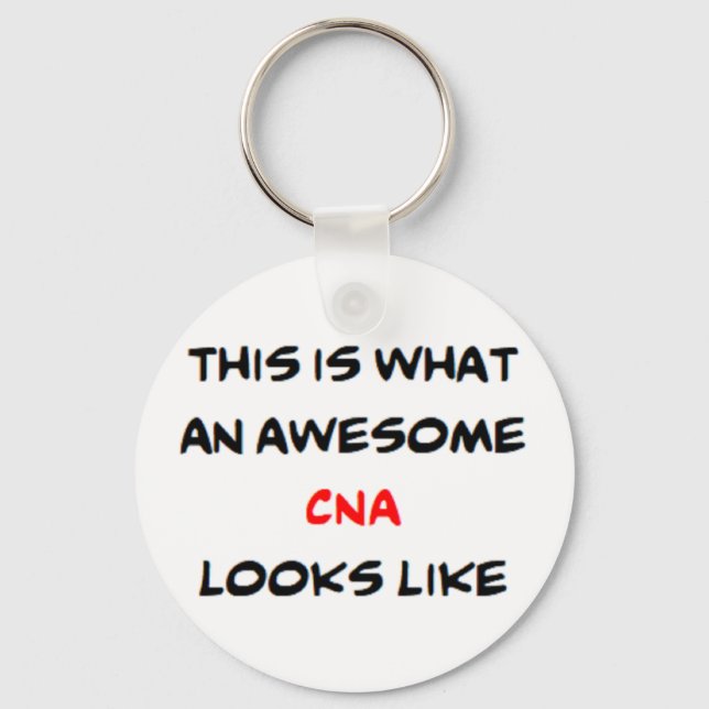cna, awesome keychain (Front)