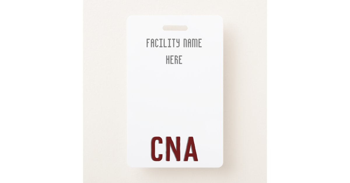 CNA Badge Hanger, Customizable