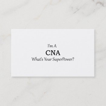 Cna Business Card by medical_gifts at Zazzle