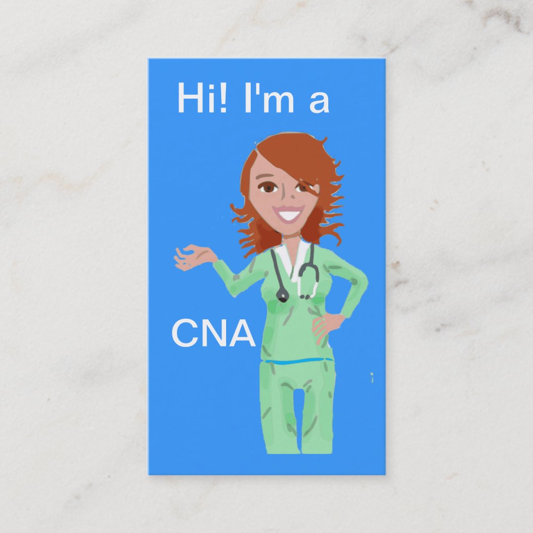 CNA Business Card template Zazzle