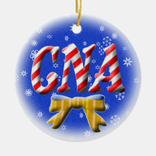 CNA CANDY CANE CHRISTMAS ORNAMENT NURSE ASSISTANT