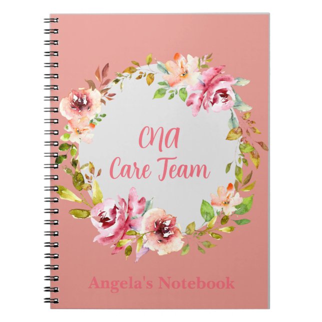 CNA Care Team Certified Nursing Assistant Group  Notebook (Front)