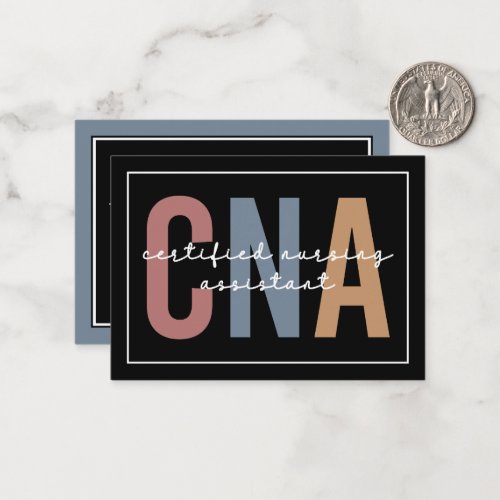 CNA Certified Nursing Assistant Appreciation Note Card