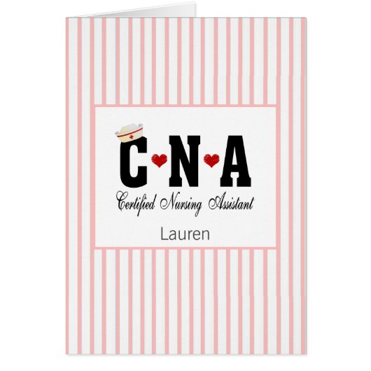 CNA Certified Nursing Assistant Cards (Front)