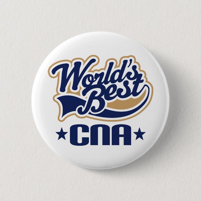 CNA Certified Nursing Assistant Gift Button (Front)