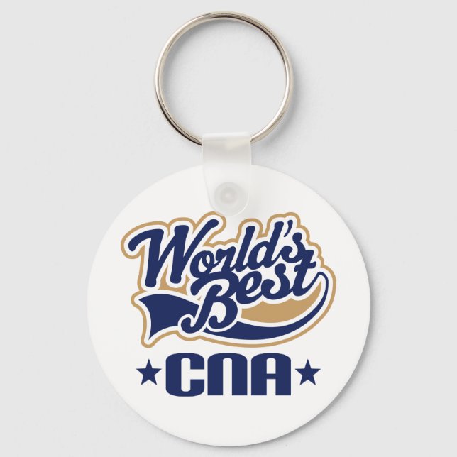 CNA Certified Nursing Assistant Gift Keychain (Front)