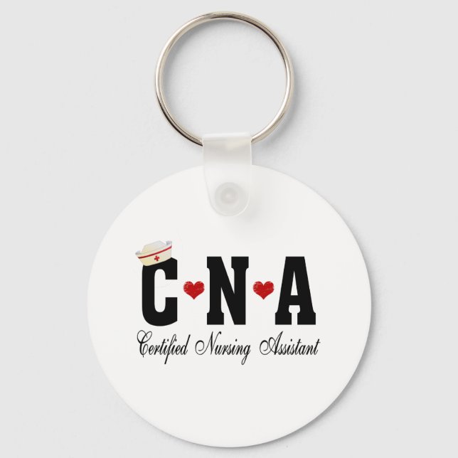 CNA Certified Nursing Assistant Keychain (Front)