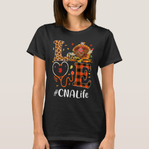 CNA Certified Nursing Assistant Love Thanksgiving T-Shirt