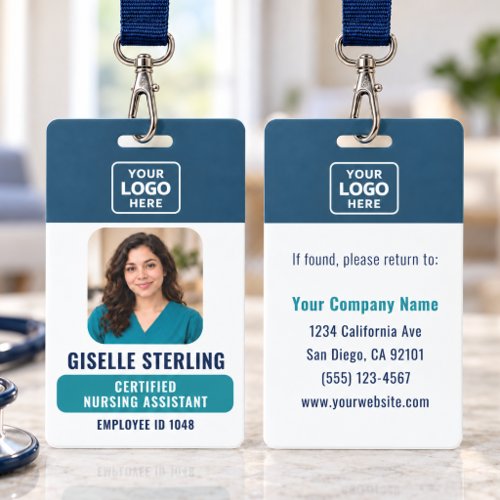 CNA Certified Nursing Assistant Photo ID Badge