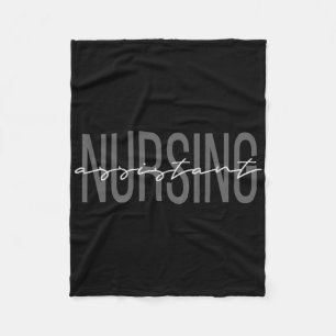 Cna Certified Nursing Istant Medical  Fleece Blanket