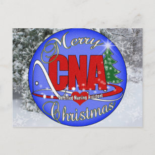 CNA CHRISTMAS - CERTIFIED NURSE ASSISTANT HOLIDAY POSTCARD