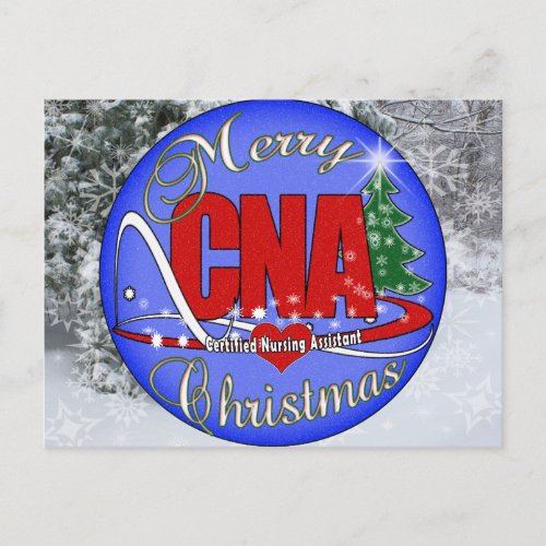 CNA CHRISTMAS _ CERTIFIED NURSE ASSISTANT HOLIDAY POSTCARD