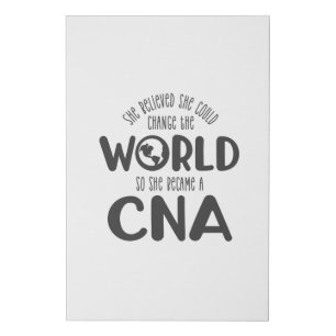 CNA, CNA nurse, Nursing, appreciation Faux Canvas Print