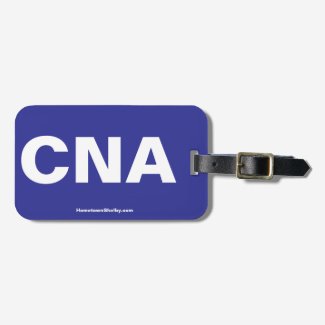 CNA Deep Blue Luggage Tag