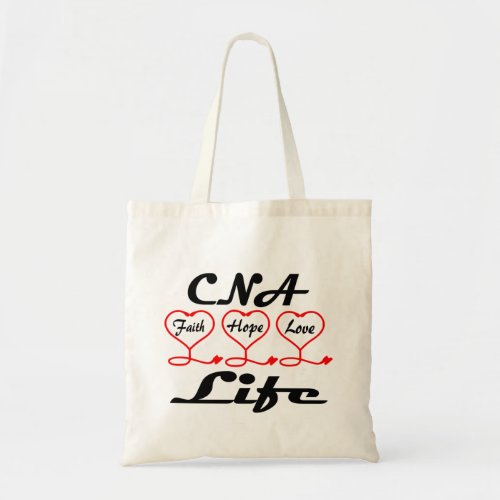 CNA Hope Love Faith Tote Bag