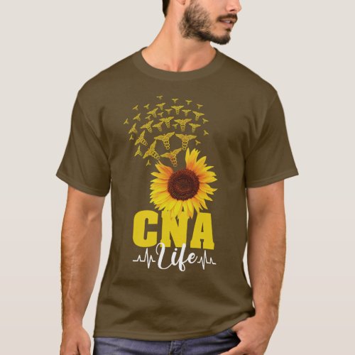 CNA Life Sunflower National Nurses Day Registered  T_Shirt