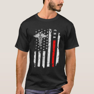 Cna Nurse American Flag Cna Costume Nurse Day Nurs T-Shirt