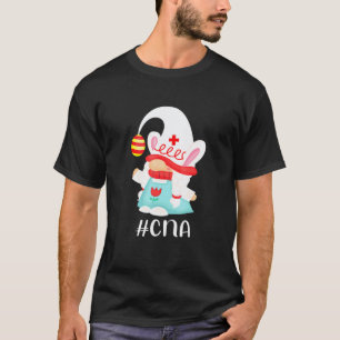 Cna Nurse Assistant Scrub Life Nurse Bunny Gnome E T-Shirt