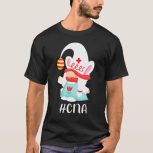 Cna Nurse Assistant Scrub Life Nurse Bunny Gnome E T-Shirt