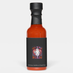 Cna Nurse Halloween Ghost Stethoscope Blood Bag Hot Sauces