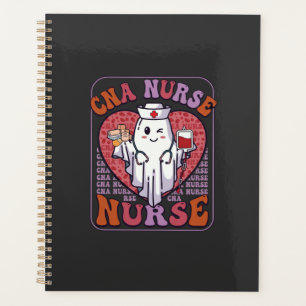 Cna Nurse Halloween Ghost Stethoscope Blood Bag Planner