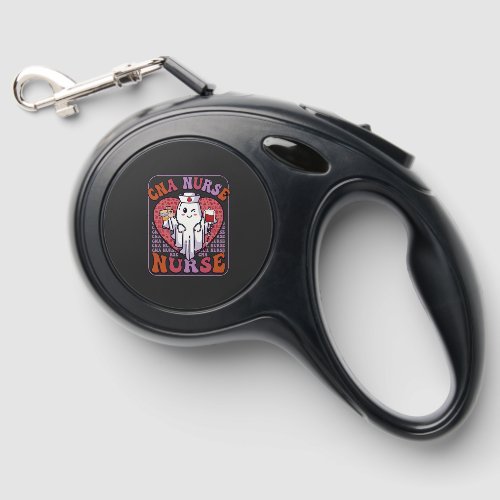 Cna Nurse Halloween Ghost Stethoscope Blood Bag Retractable Pet Leash