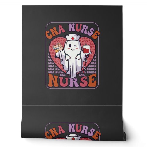 Cna Nurse Halloween Ghost Stethoscope Blood Bag Wallpaper