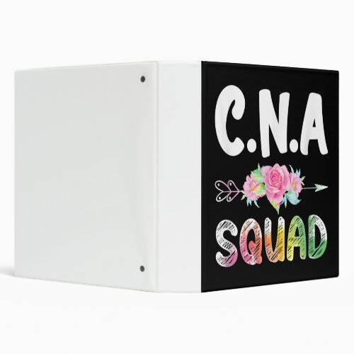 CNA Nurse Squad Certified Nursing Assistant 3 Ring Binder