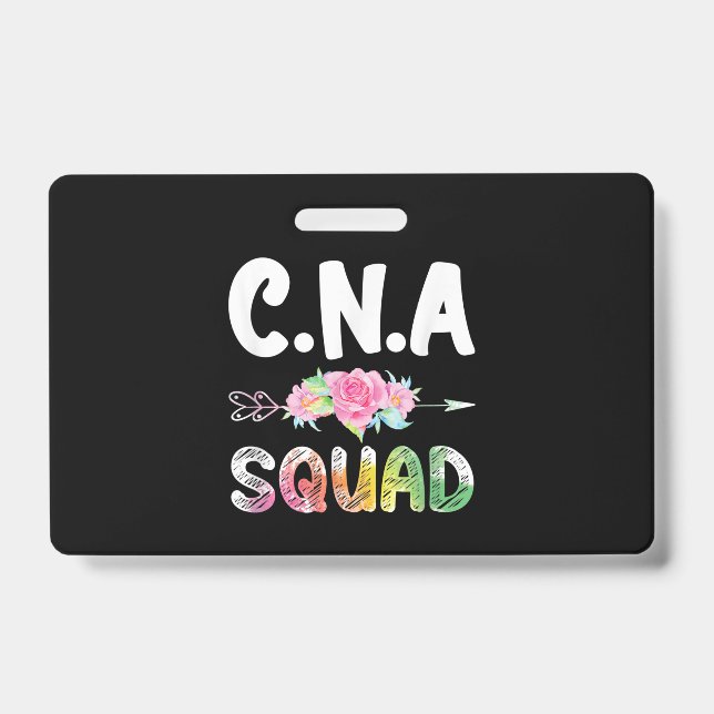 CNA Nurse Squad Certified Nursing Assistant Badge (Front)