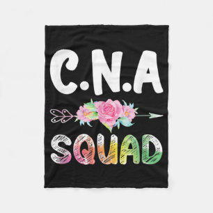 CNA Nurse Squad Certified Nursing Assistant Fleece Blanket