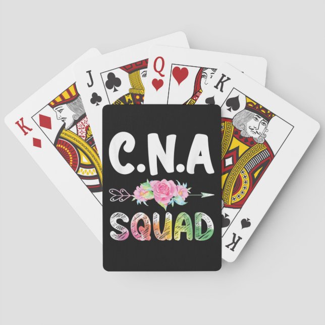 CNA Nurse Squad Certified Nursing Assistant Poker Cards (Back)